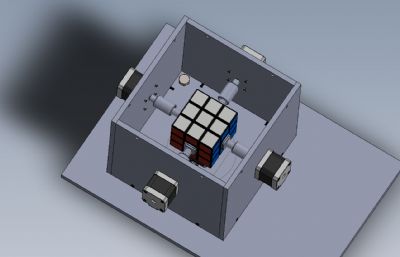 玩转魔方的机器人Solidworks设计模型