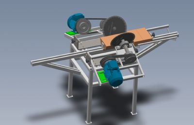 双刀片木锯SOLIDWORKS2018设计模型