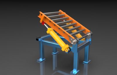 滚筒输送机部分结构展示Solidworks设计模型