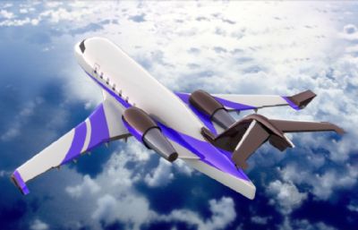 捷特加私人喷气飞机3D模型