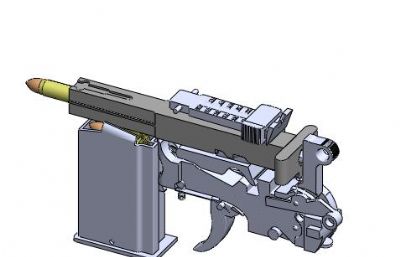 德国毛瑟M1932式手枪solidworks模型,非实体模型