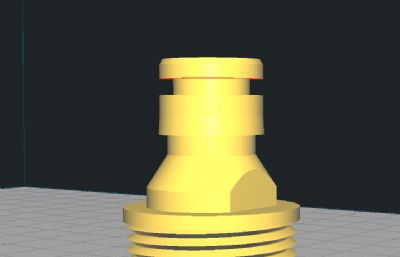 水管快接接头STL格式模型,3D打印,亲测可用(自配胶圈)