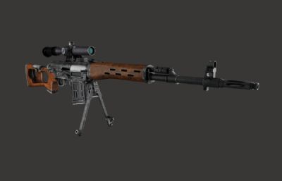 SVD德拉贡诺夫狙击步枪3D模型