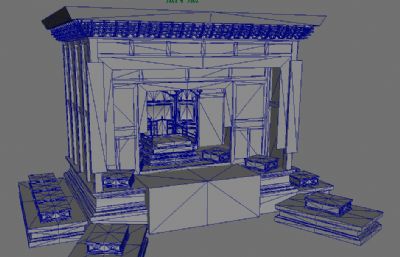 圣母殿修行殿maya模型,MB,FBX格式