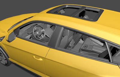 兰博基尼URUS汽车3D模型,有内饰,FBX+MAX文件