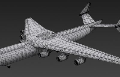 安-225运输机3D模型白模