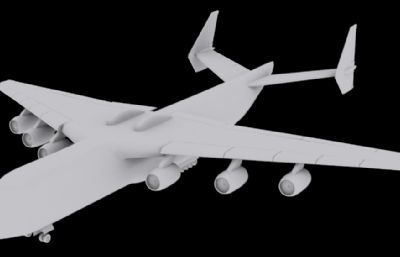 安-225运输机3D模型白模