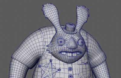 坏兔子,流氓兔子maya模型素模
