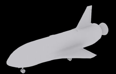 中国空天飞行器3D模型白模
