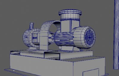 炼油用的离心泵maya模型