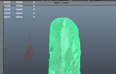 擎天石,石头岩石maya模型,MB,FBX,OBJ三种格式