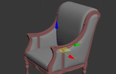 真皮沙发椅3D模型