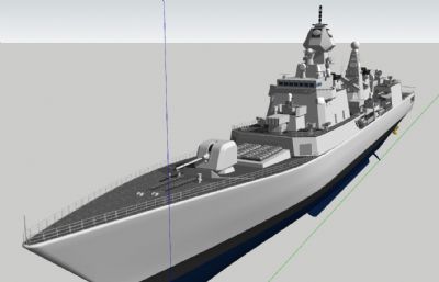 宙斯盾第三代斯巴达级护卫舰,神盾舰su模型
