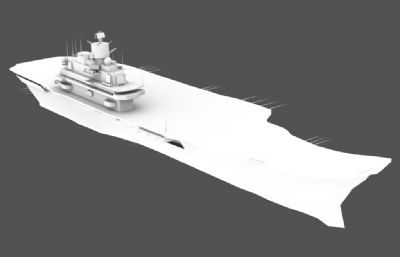 Admiral Kuznetsov库兹涅佐夫号航母3D模型白模