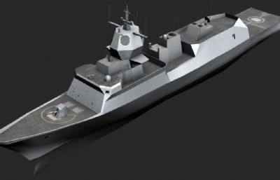 弗里特乔夫·南森级护卫舰3D模型低模
