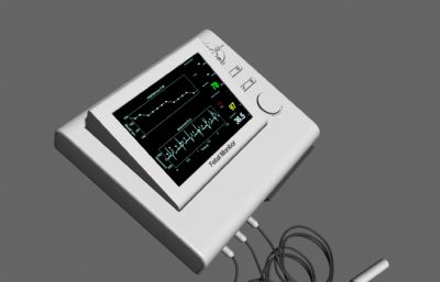 心脏除颤器MAYA模型,MB,FBX,OBJ格式