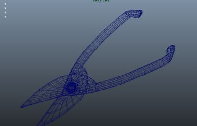 园林用剪刀Maya模型,有MB,FBX,OBJ格式