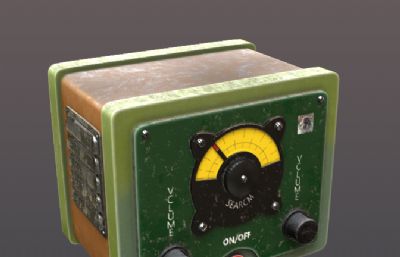旧时广播小仪器3D模型
