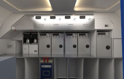 空客A321民航飞机内部虚拟仿真场景3D模型(网盘下载)