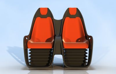 4D影院体感椅子3D模型