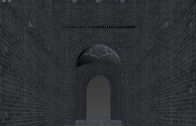古城墙,烽火台3D模型
