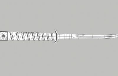 次世代武士刀OBJ模型素模