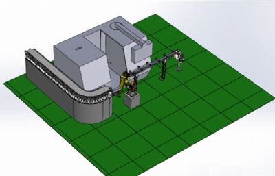 生产线送料取料系统,STEP格式图纸模型