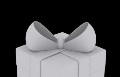 节日礼盒,礼物盒3D模型素模