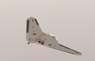 RQ-170哨兵侦察机,隐身无人机Solidworks设计图纸模型