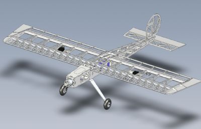 展示飞机航模模型,STEP格式