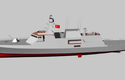 土耳其岛级护卫舰-犀牛建模源文件