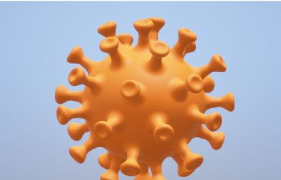 2019-nCoV新型冠状病毒3D打印模型