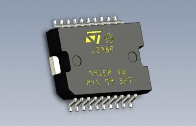 L298P(STEP格式)与ADL5385(SLDPRT格式)单片机模型