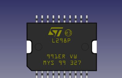 L298P(STEP格式)与ADL5385(SLDPRT格式)单片机模型