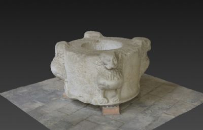 四羊鼎,真实还原文物古迹3D模型,可3D打印