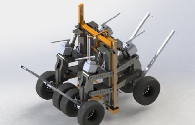 一款辅助轮Solidworks设计模型