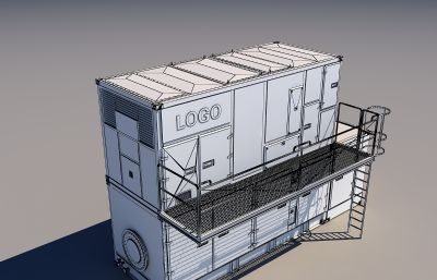 OP16燃气轮机撬3D模型