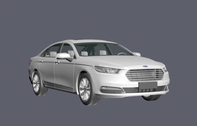 福特Taurus汽车3D模型,MAX,FBX两种格式