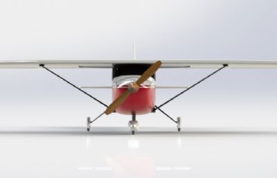 小型双座私人飞机图纸模型