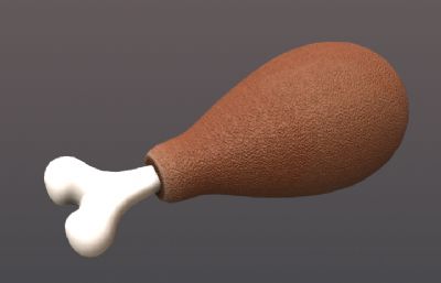 Q版鸡腿3D模型