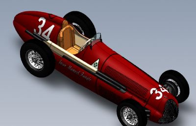 阿尔法·罗密欧158型赛车模型