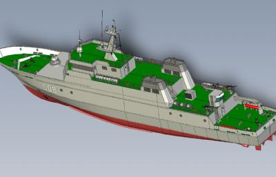 扫雷舰STP格式模型