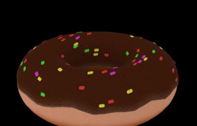 甜甜圈3D模型