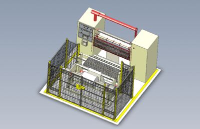 设备机器防护安全围栏STEP格式图纸模型