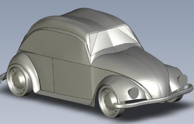 甲壳虫汽车外壳3D模型