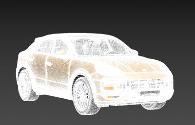 2020款保时捷Cayenne Turbo Coupe汽车3D模型,max+fbx格式
