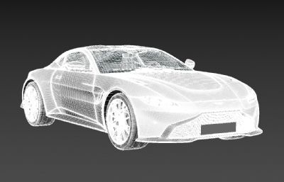 2020款阿斯顿马丁Antage AMR汽车3D模型,max+fbx格式