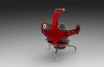 可操控娱乐机器座椅,三角机器人椅子3D模型,Solidworks设计