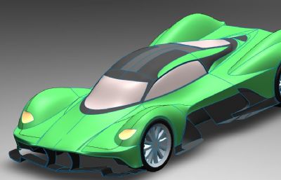 阿斯顿·马丁超级概念跑车简易模型