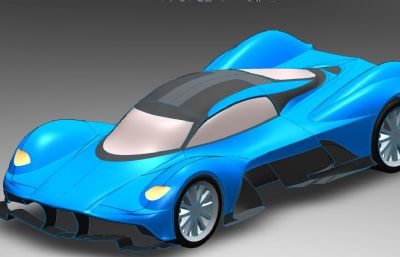 阿斯顿·马丁超级概念跑车简易模型